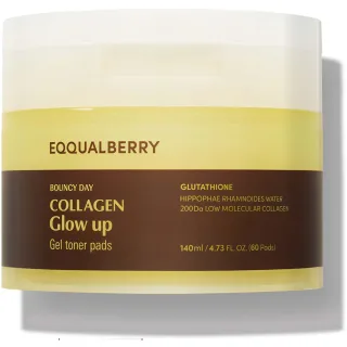 Eqqualberry Collagen Glow Up Gel Toner Pads