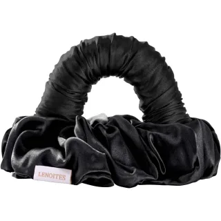 Lenoites Blowout Tie in Mulberry Silk Black