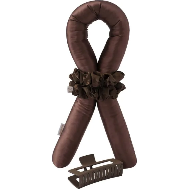 Lenoites Heatless Curls in Mulberry Silk Large Brown