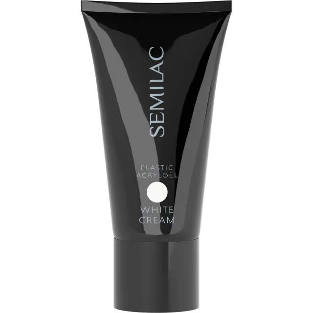 Semilac Elastic Acrylgel White Cream