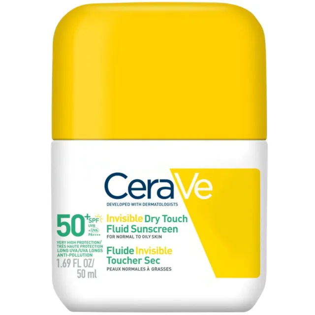 CeraVe Invisible Dry Touch Fluid Sunscreen SPF50+