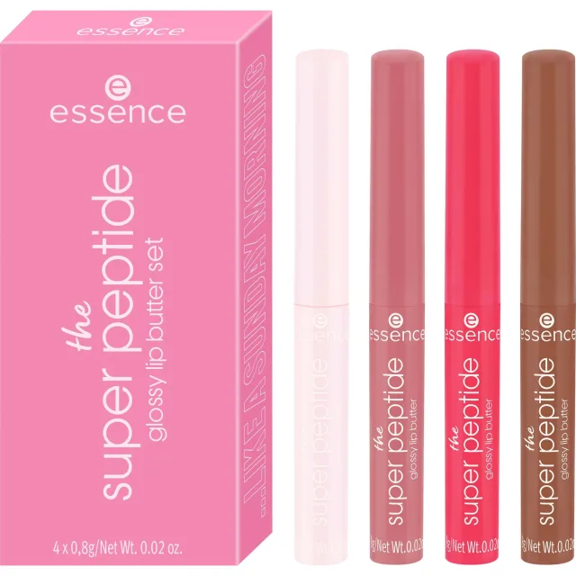 essence The Super Peptide Glossy Lip Butter Set