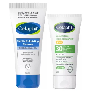 Cetaphil Smooth & Protect Routine