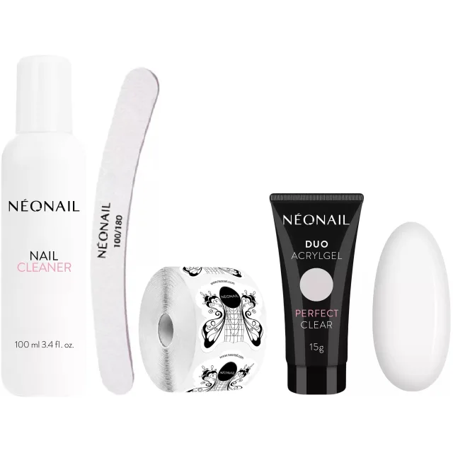 Neonail Nail Extention Kit With Duo Acrylgel Perfect Clear