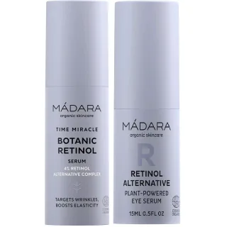 Mádara RETINOL ALTERNATIVE Bundle Plant-Powered Serum & Eye Serum
