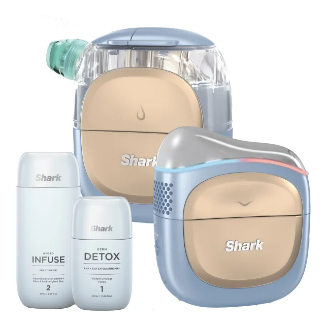 Shark Beauty FacialProGlo + Depuffi Spa Blue