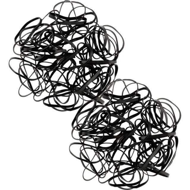 Ibero Silicone Hair Ties Black