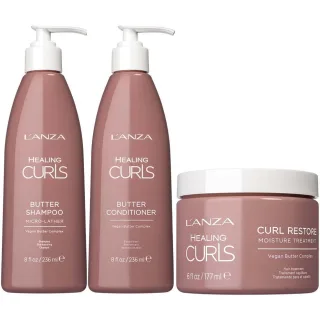 Lanza Healing Curls Bundle Shmpoo & Conditioner & Treatment