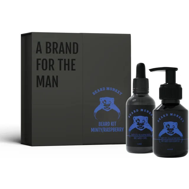 Beard Monkey Minty & Raspberry Gift Set