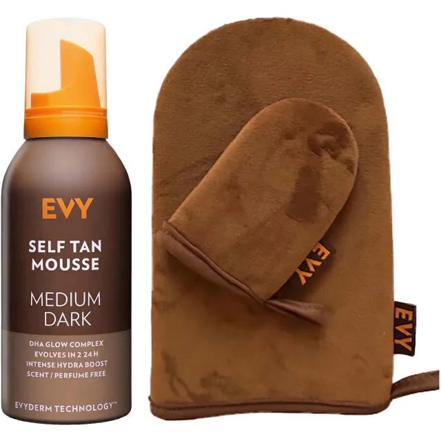 EVY Self Tan Bundle Mousse Medium/Dark & Self Tan Glove
