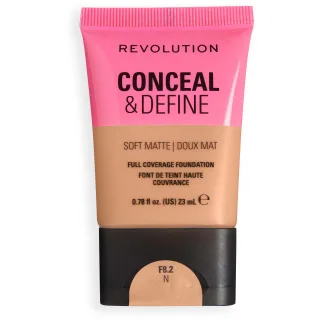 Revolution Beauty London Conceal and Define Soft Matte Tube Foundation F8.2N