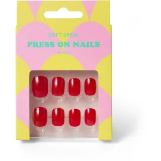 Soft Spell Press On Nails Cherry Red