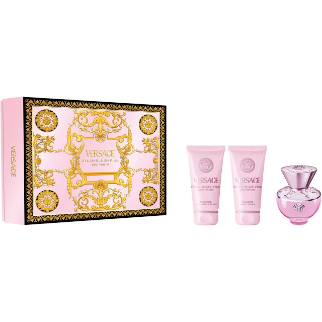 Versace Gift Set Dylan Blush Pink EdP + Shower Gel + Body Lotion