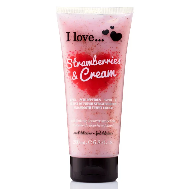 I Love... I Exfoliating Shower Smoothie I Strawberries & Cream