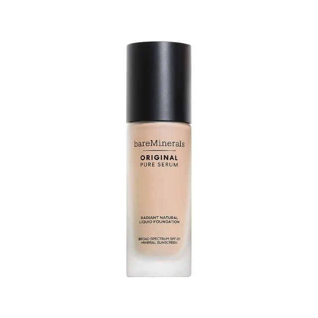 bareMinerals Pure Serum Radiant Natural Liquid Foundation Mineral SPF20 1 Fair Cool