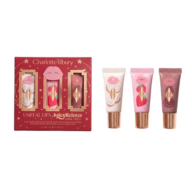 Charlotte Tilbury Unreal Lips Juicylicious Mini Trio Gift Set