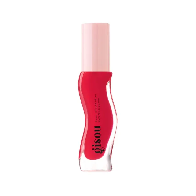 Gisou Honey Infused Lip Oil Sheer pinky red