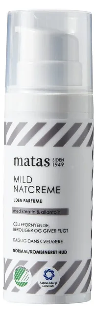 Matas Striber Mild Night Creme Normal/Combination Skin Fragrance Free