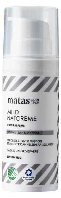 Matas Striber Mild Night Creme For Senstive Skin Fragrance Free