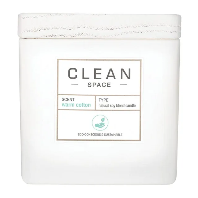 Clean Space Scented Candle Warm Cotton