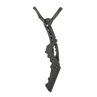 Kicks Beauty Croco Hair Styling Clips Black 4-Pack