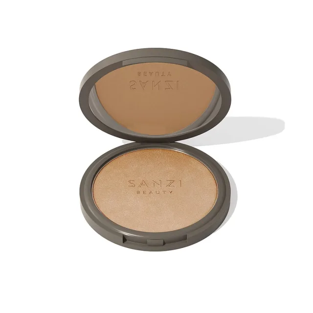 Sanzi Beauty Baked Powder Medium Deep Caramel Warm