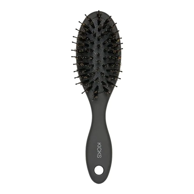 Kicks Beauty Glow Brush Matte Black Travel Size