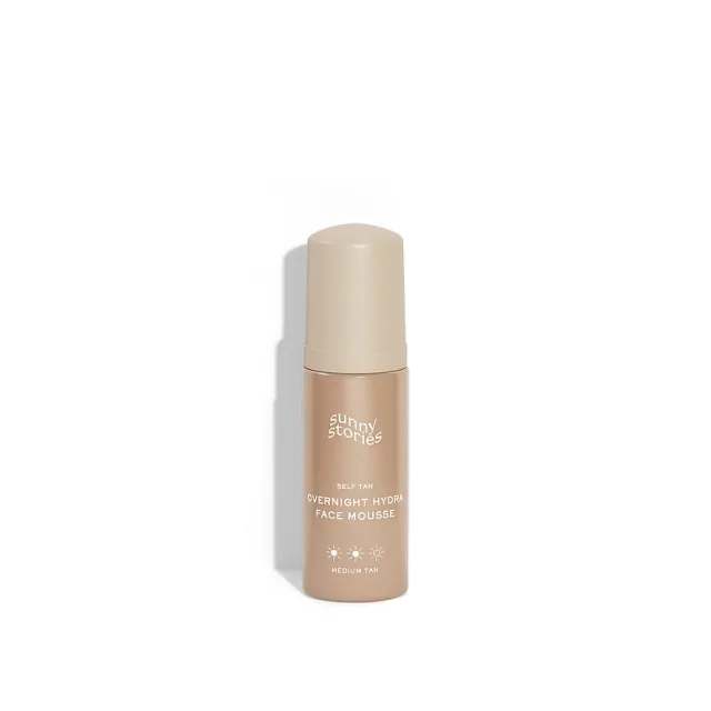Sunny Stories Self Tan Overnight Hydra Face Mousse Medium Tan