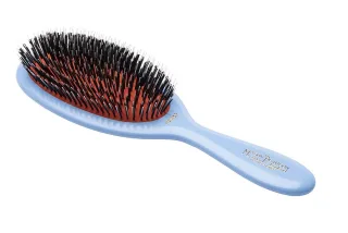 Mason Pearson BN2 - Junior Bristle and Nylon Lyseblå