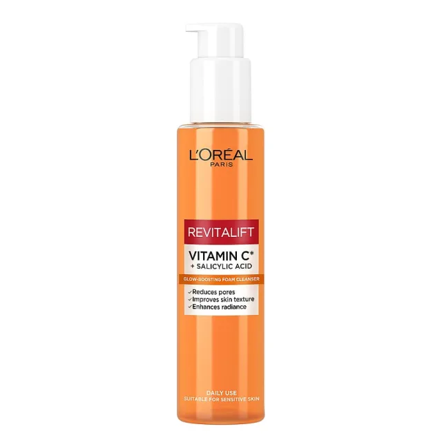 L'Oréal Paris Revitalift Vitamin C + Salicylic Acid Glow-Boosting Foam Cleanser