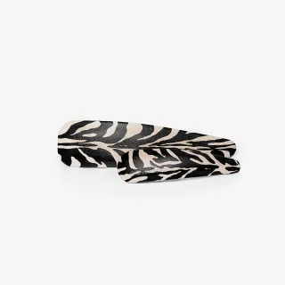 Corinne Vegan Barrette Big And Small 2-Pack Zebra