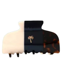 Fan Palm Hair clips Hair Clips Creme/Blue/Tortoise