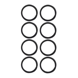 Kicks Beauty Soft Rolled Ties 8-pack Black