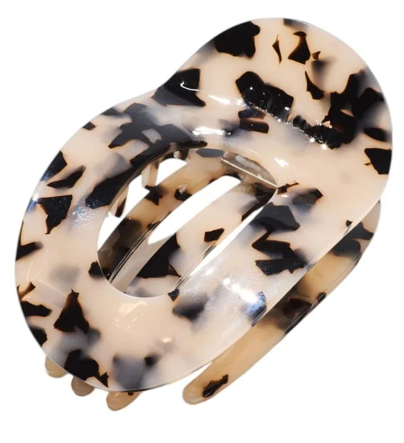 Hairlust Large Flat Claw Hair Clip Tortoise Shell