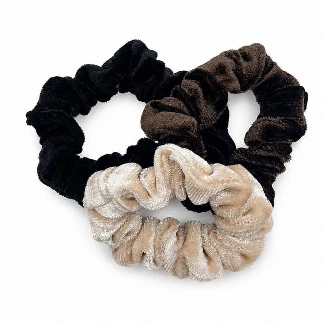 Pipol's Bazaar Julie Velvet Scrunchie Mix - Dark