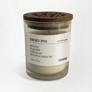 Coohé I'm OK Soy Wax Aroma Candle SmOKy Pine