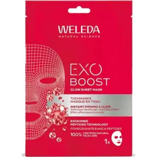 Weleda Exo Boost Glow Sheet Mask Pomegranate Sheet Mask