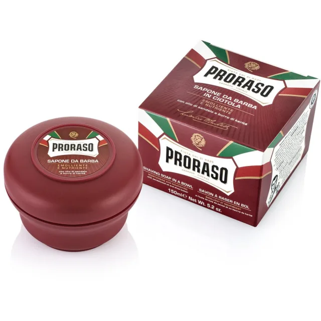 Proraso sandalwood shaving soap bowl