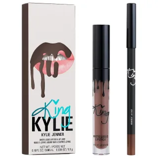 Kylie Cosmetics King Kylie Matte Liquid Lipstick + Lip Liner True Brown K