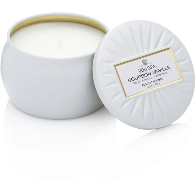 Voluspa Bourbon Vanille Decorative Tin Candle