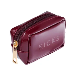 Kicks Beauty Mini Beauty Bag Charm Wine Red