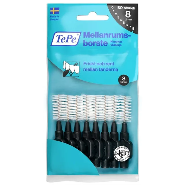 TePe Mellanrumsborste 1,5mm Svart