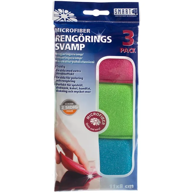 Smart Microfiber Microfiber Rengöringssvamp