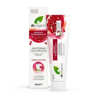 Dr Organic Tandkräm Granatäpple Fluor
