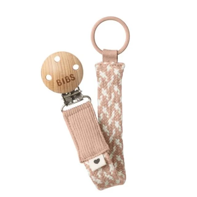 BIBS Pacifier Braid Blush/Ivory