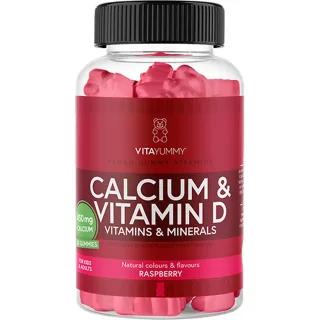 VitaYummy Calcium & D Raspberry Tuggtabletter