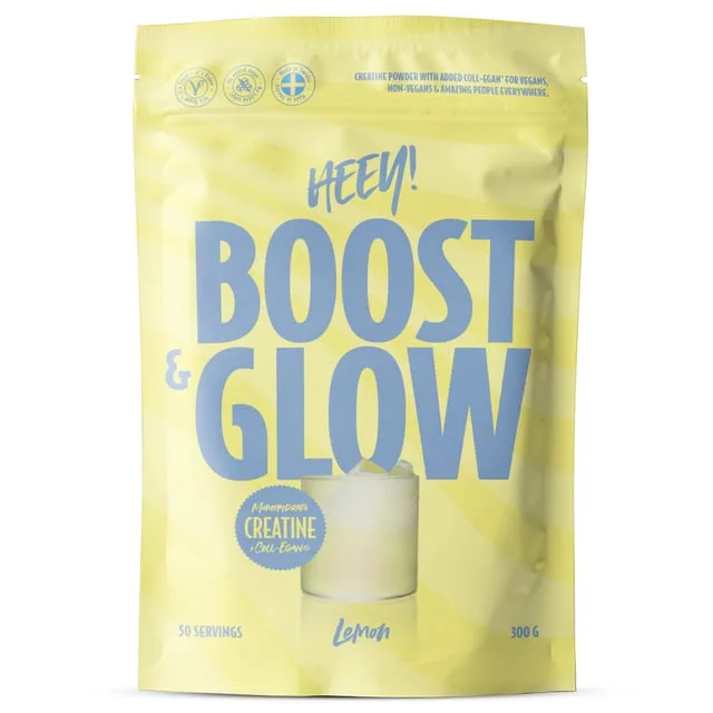 Heey! Boost & Glow Creatine + Collegan® Lemon