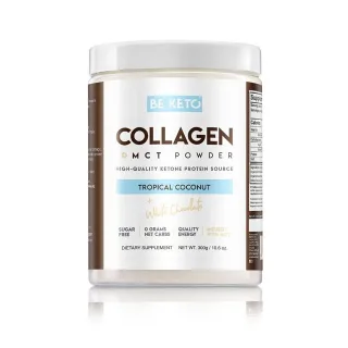 BeKeto Collagen + MCT Tropical Coconut & White Chocolate