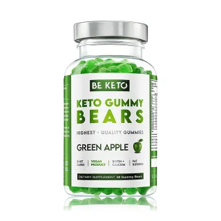 BeKeto Gummy Bears Green Apple