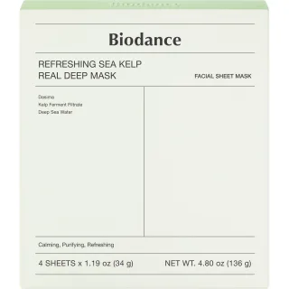 Biodance Refreshing Sea Kelp Real Deep Mask 4-pack